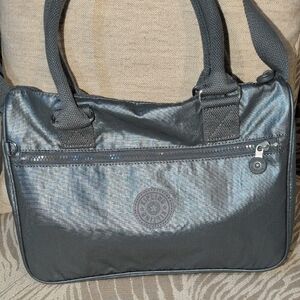 Kipling Steel Blue Crossbody/ Shoulder Or Top Carry Bag
